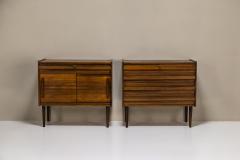Set Of Two Vintage Cabinets In Veneered Rosewood Denmark 1960s - 3607887