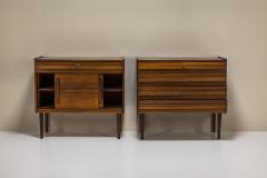 Set Of Two Vintage Cabinets In Veneered Rosewood Denmark 1960s - 3607889