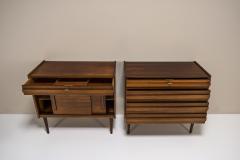 Set Of Two Vintage Cabinets In Veneered Rosewood Denmark 1960s - 3607891