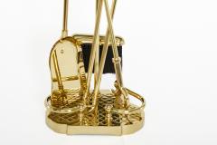 Set Solid Brass Fire Tool Stand - 2543562