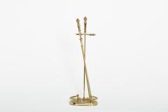 Set Solid Brass Fire Tool Stand - 2543564