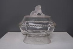 Set c1880 Gillinder Sons Frosted Lion Glass Dishes Philadelphia - 2242985