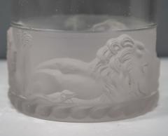 Set c1880 Gillinder Sons Frosted Lion Glass Dishes Philadelphia - 2242993