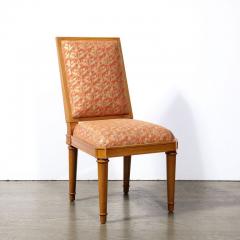 Set of 10 Art Deco Director Style Dining Chairs in Hand rubbed Oak - 3108811