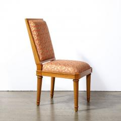 Set of 10 Art Deco Director Style Dining Chairs in Hand rubbed Oak - 3108829