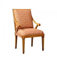 Set of 10 Art Deco Director Style Dining Chairs in Hand rubbed Oak - 3108960