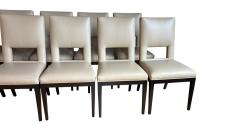 Set of 10 Christian Liaigre Style Leather Chairs - 4813191