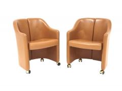 Set of 10 Eugenio Gerli for Tecno Series 142 Executive Leather Dining Chairs - 1293721