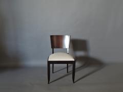 Set of 10 Fine French Art Deco Chairs Palissander and Stained Beech Side Chairs - 2004704