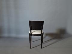 Set of 10 Fine French Art Deco Chairs Palissander and Stained Beech Side Chairs - 2004715