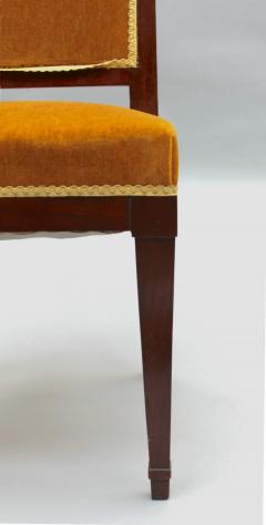 Set of 10 Fine French Art Deco Mahogany Dining Chairs - 3305658