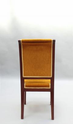 Set of 10 Fine French Art Deco Mahogany Dining Chairs - 3305766
