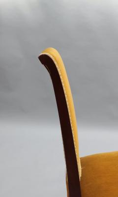 Set of 10 Fine French Art Deco Mahogany Dining Chairs - 3305833