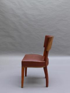Set of 10 Fine French Art Deco Mahogany Dining Chairs - 3305664