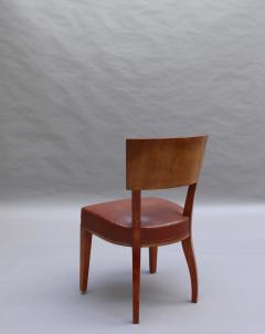 Set of 10 Fine French Art Deco Mahogany Dining Chairs - 3305665
