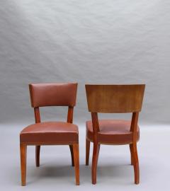 Set of 10 Fine French Art Deco Mahogany Dining Chairs - 3305765