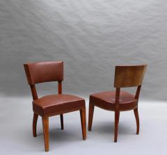Set of 10 Fine French Art Deco Mahogany Dining Chairs - 3305774