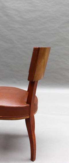 Set of 10 Fine French Art Deco Mahogany Dining Chairs - 3305790