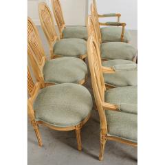 Set of 10 French 20th Century Reproduction Balloon Back Dining Chairs - 1764214