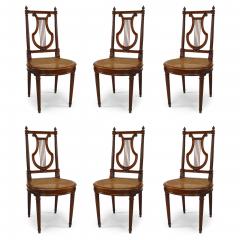Set of 10 French Louis XVI Lyre Side Chair - 4642335