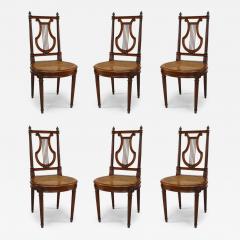 Set of 10 French Louis XVI Lyre Side Chair - 4642336