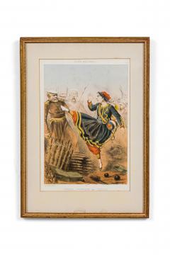 Set of 10 French prints of 19th C character international military figures - 4654593