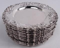 Set of 10 Pretty American Victorian Art Nouveau Bread Butter Plates - 3986064