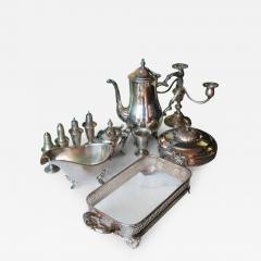 Set of 11 Various Silver Plated Serving Pieces - 3751402