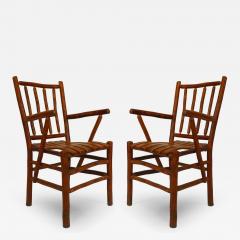 Set of 12 American Rustic Old Hickory Chairs - 4646455
