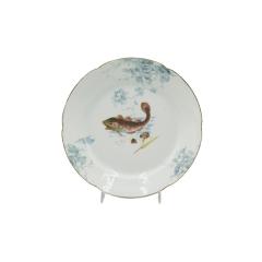 Set of 12 Austrian Porcelain Plates with Fish - 4718029