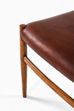 Set of 12 Dining Chairs in Rosewood and Leather 1960s - 4399650