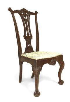 Set of 12 English Chippendale Mahogany Carved Chairs - 1419764
