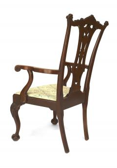 Set of 12 English Chippendale Mahogany Carved Chairs - 1419767