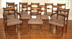 Set of 12 English Regency Dining Chairs - 1807465