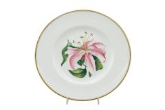 Set of 12 English Victorian Floral Worcester Plates - 4664132