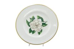 Set of 12 English Victorian Floral Worcester Plates - 4664135