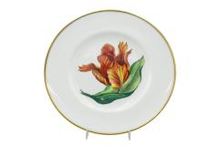 Set of 12 English Victorian Floral Worcester Plates - 4664137