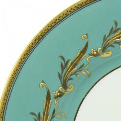 Set of 12 English Victorian Minton Porcelain Dinner Plates - 4657970
