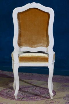 Set of 12 French 18th Century Ivory Painted Chairs - 3414828