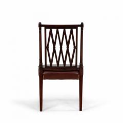 Set of 12 Georgian Style Open Diamond Backed Arm Chairs - 1402389