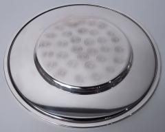 Set of 12 Italian Modern Silver 12 Inch Dinner Plates - 4537270