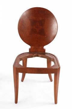 Set of 13 Mid Century Maple Veneer Oval Back Side Chairs - 2787875