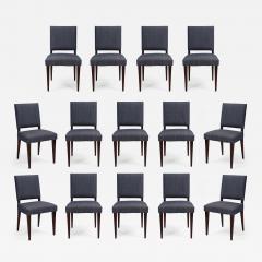 Set of 14 mid century mahogany dining chairs style of Dunbar - 1447088