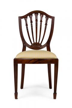 Set of 16 English Adam Style Open Back Side Chairs with Upholstered Cushion - 4631414
