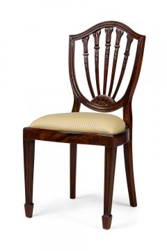 Set of 16 English Adam Style Open Back Side Chairs with Upholstered Cushion - 4631416