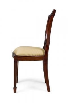 Set of 16 English Adam Style Open Back Side Chairs with Upholstered Cushion - 4631418