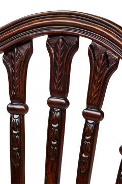 Set of 16 English Adam Style Open Back Side Chairs with Upholstered Cushion - 4631422