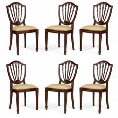 Set of 16 English Adam Style Open Back Side Chairs with Upholstered Cushion - 4649580