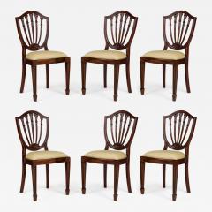 Set of 16 English Adam Style Open Back Side Chairs with Upholstered Cushion - 4649581