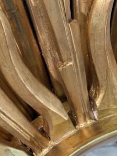 Set of 2 1970s Vintage Italian Sunburst Gilded Wall Mirror - 4288947